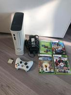 Xbox 360 met 4 spelen en een controller, Met 1 controller, Ophalen of Verzenden, Zo goed als nieuw, Met games