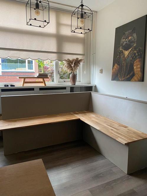 Eethoek met hoekbank en stoel, Huis en Inrichting, Complete eetkamers, Gebruikt, 4 tot 6 stoelen, Ophalen