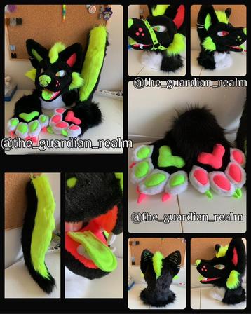 Fursuit HQ canine mini partial Jax Rowdy beschikbaar voor biedingen