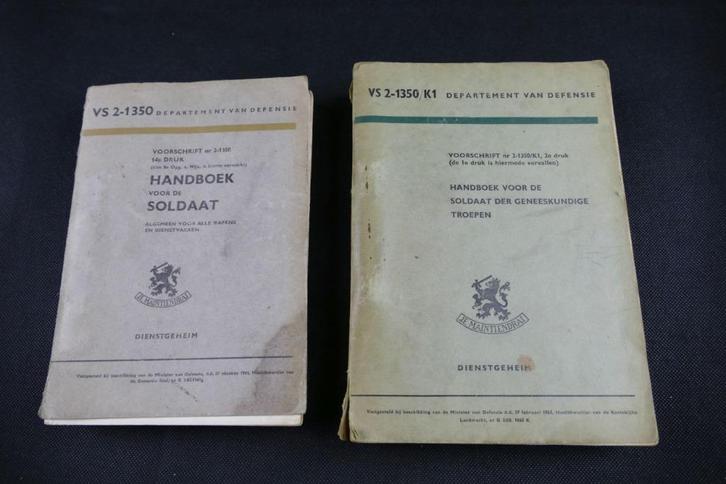 2x Handboek voor de soldaat VS 1350, Boeken, Oorlog en Militair, Gelezen, Landmacht, Niet van toepassing, Ophalen of Verzenden