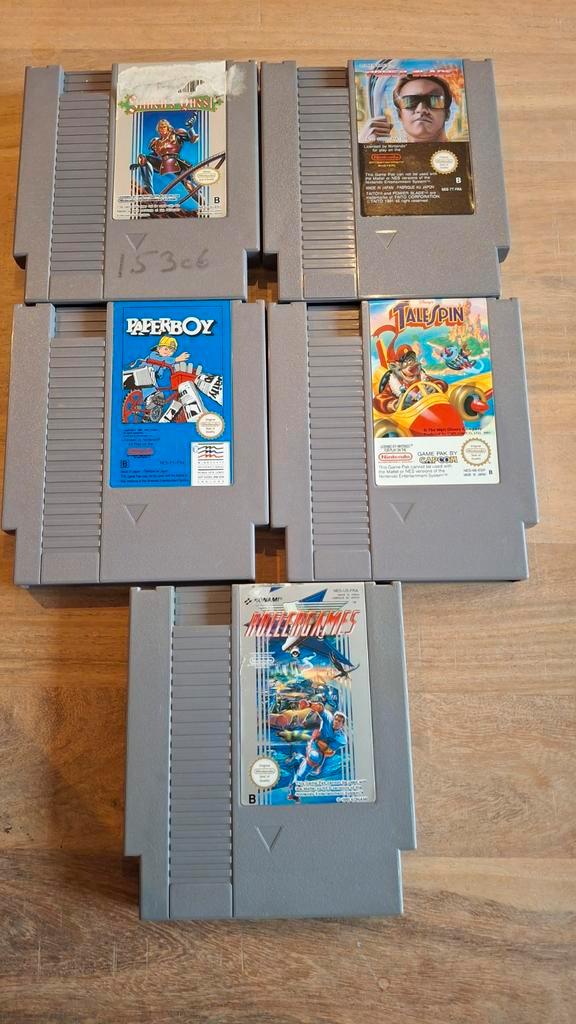 NES Castlevania 2/Power Blade/Paperboy/Talespin/Rollergames, Spelcomputers en Games, Games | Nintendo NES, Gebruikt, Avontuur en Actie
