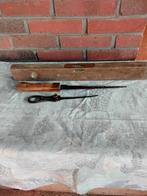 Oude timmermansset: Waterpas, zaagjes, Ophalen of Verzenden