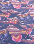 BIJNA GRATIS: Chiffon kunstzijde psychedelisch 98 cm breed, Overige materialen, Overige kleuren, Ophalen of Verzenden, 30 tot 120 cm