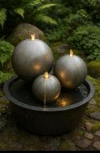 RVS Waterornament met Verlichting - Complete Set, Tuin en Terras, Ophalen, Waterornament