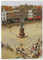 Delft standbeeld Hugo Grotius gelopen Ansichtkaart ( C41), Ophalen of Verzenden, 1980 tot heden, Gelopen, Zuid-Holland