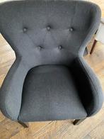 Set van 2 zwarte eetkamerstoelen, Huis en Inrichting, Ophalen, Zo goed als nieuw, Stof