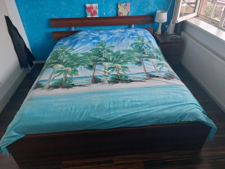 Ikea Malm bruin slaapkamer, Huis en Inrichting, Slaapkamer | Complete slaapkamers, Gebruikt, Tweepersoons, Ophalen