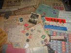 Set 4 Oorlog wo2 bonnen geld munt krant foto document ww2, Verzenden, Gebruikt