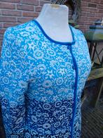 OLEANA NOORS WOLLEN ZIJDE VEST S folkore, Oleana, Blauw, Ophalen of Verzenden, Zo goed als nieuw