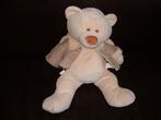 TIAMO BEER BRUNO THE BEAR VELOURS ECRU MET LAMMYCOAT, Kinderen en Baby's, Speelgoed | Knuffels en Pluche, Ophalen of Verzenden