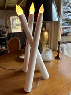 Ikea Strala kaarsen vloerlamp wit hout met doos i, Ophalen of Verzenden, Zo goed als nieuw, Hout, Minder dan 100 cm