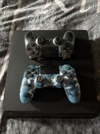 PS4 Slim met 2 controllers, Met 2 controllers, Ophalen of Verzenden, Slim, 500 GB