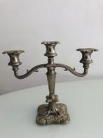 Antieke Victoriaans 3-armige kandelaar , Ophalen of Verzenden, Koper of Brons