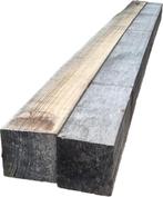 2 Hardhouten palen / balken 20x20 cm / 3.90 m lang- nr: HB42