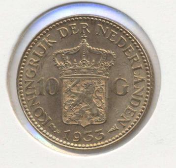 Nederland 10 Gulden 1933 Wilhelmina  beschikbaar voor biedingen