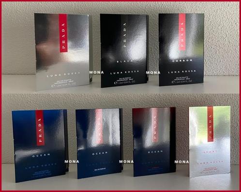 PradaLuna Rossa set 7 parfum samples proefjes testers, Sieraden, Tassen en Uiterlijk, Uiterlijk | Parfum, Nieuw, Verzenden