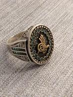 Ottomaanse Zilveren Herenring met Edelsteen, 20 of groter, Heer, Ophalen of Verzenden, Zo goed als nieuw