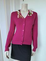 Designer parel Moschino boutique vest wol maat S/38, Maat 38/40 (M), Zo goed als nieuw, Roze, Moschino
