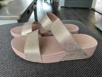 FITFLOP SLIPPERS maat 39 - gouden glitterband