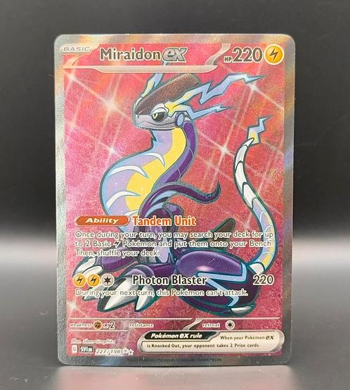 Miraidon ex SVI 227, Hobby en Vrije tijd, Verzamelkaartspellen | Pokémon, Zo goed als nieuw, Meerdere kaarten, Ophalen of Verzenden