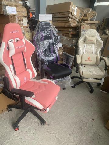 Nieuw Gamestoel-Beige-Pink-Paars beschikbaar voor biedingen