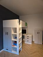 Halfhoogslaper, buro, kledingkast en een losse kledingkast, Kinderen en Baby's, Kinderkamer | Stapelbedden en Hoogslapers, Ophalen