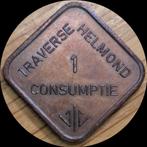 129# Helmond Traverse 1 Consumptie, Postzegels en Munten, Penningen en Medailles, Ophalen of Verzenden, Overige materialen