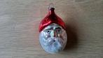 Vintage gekleurde glazen kerstman hoofd kersthanger, Diversen, Kerst, Ophalen of Verzenden