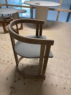 Vintage houten stoel - opnieuw gestoffeerd, Ophalen, Japandi, Gebruikt, '