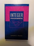 Integer Programming - Laurence A. Wolsey, Ophalen of Verzenden