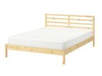 Ikea Tarva bed met lattenbodem en matrassen, 160 x 200, Ophalen, Overige kleuren, 210 cm, Tweepersoons