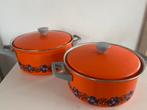 Vintage jaren 70 pannen - nette staat!, Ophalen of Verzenden, Zo goed als nieuw, Overige materialen, Kookpan of Snelkookpan
