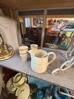 Melkset  Ceramique Maastricht - Kan en 4 Melkbekers, Antiek en Kunst, Antiek | Servies compleet, Ophalen of Verzenden