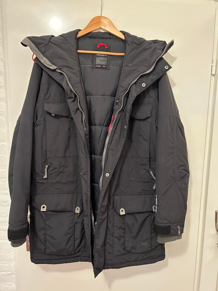 DIDRIKSONS winterjas, Zwart, Ophalen of Verzenden, Gedragen, Maat 56/58 (XL)