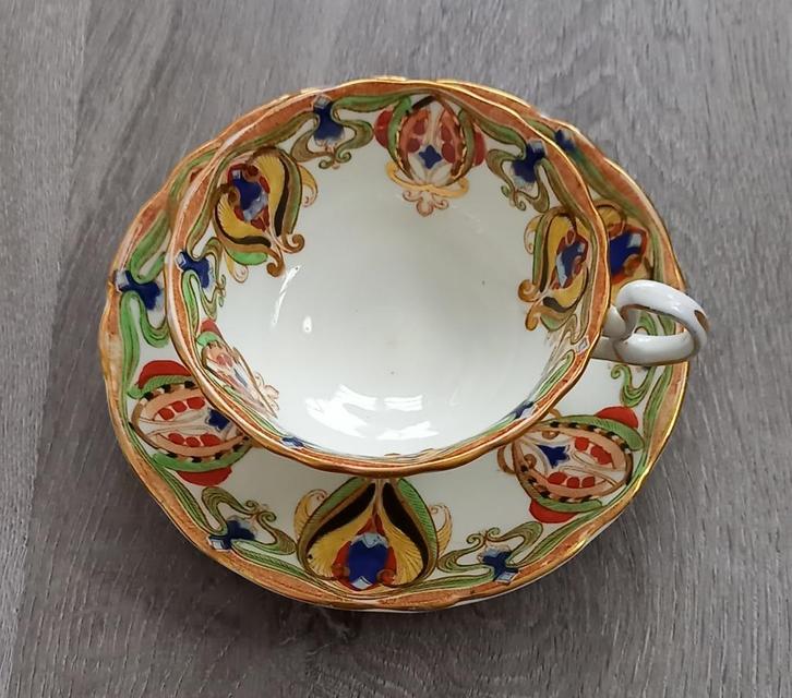 Royal Standard kop en schotel - Nogi ontwerp 1218, Antiek en Kunst, Antiek | Keramiek en Aardewerk, Ophalen of Verzenden