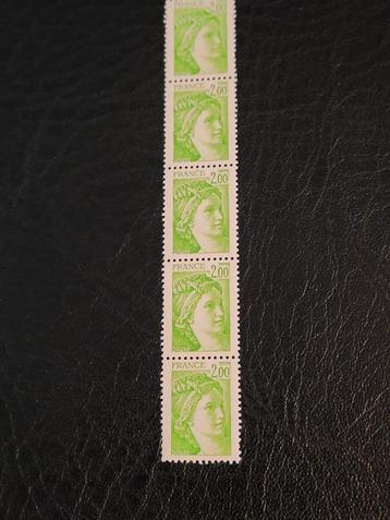 Frankrijk Postzegels - 5 stuks beschikbaar voor biedingen