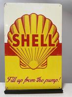 Shell metalen reclamebord (Old Look), Verzamelen, Reclamebord, Nieuw, Ophalen of Verzenden, Pand50