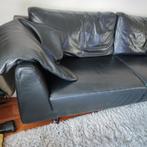 Molinari bankstel, zwart 2,5-3 zits, Huis en Inrichting, Ophalen, Gebruikt, Driepersoons, 75 tot 100 cm