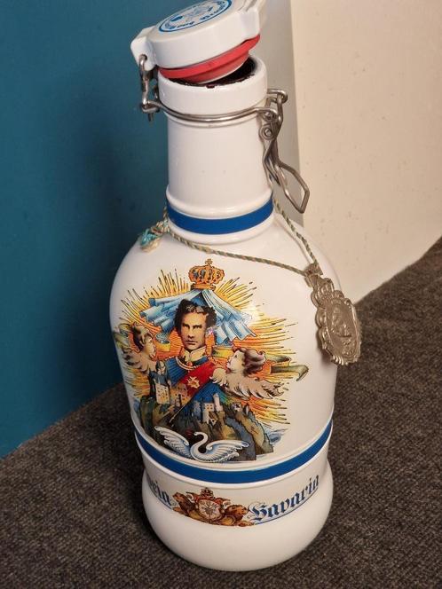 Vintage Duitse Koning Ludwig lege Bierfles + Medaille1994-95, Verzamelen, Biermerken, Gebruikt, Overige typen, Overige merken