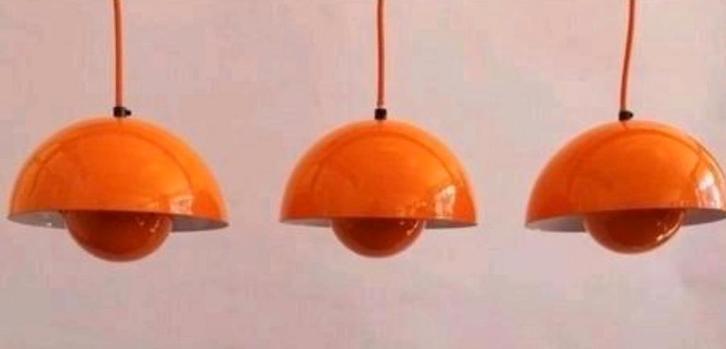 geëmailleerde Louis Poulsen hanglampen, Antiek en Kunst, Kunst | Designobjecten, Ophalen of Verzenden