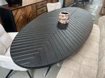 Magazijn leegverkoop eettafel ovaal zwart mangohout visgraat, Nieuw, Ophalen of Verzenden, Info@wkhome.nl, Argonweg 20 Amersfoort