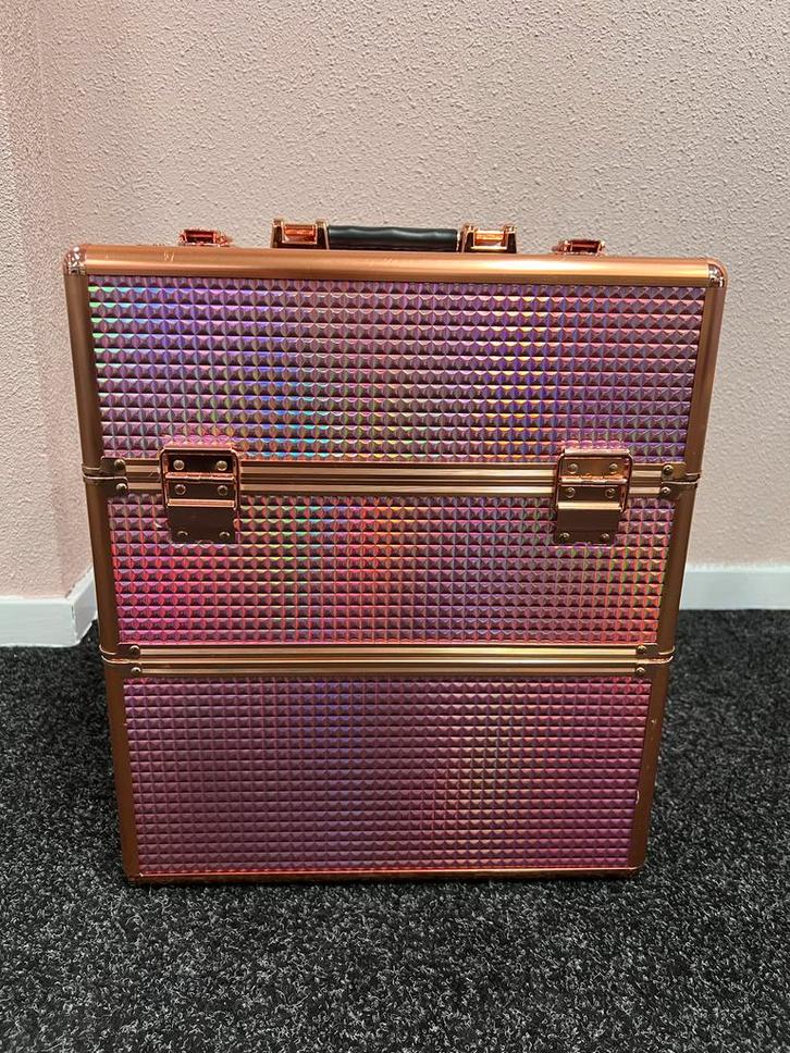 Koffer- make up koffer- beauty koffer- beauty case, Sieraden, Tassen en Uiterlijk, Uiterlijk | Cosmetica en Make-up, Gehele gezicht
