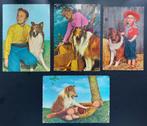 4 x ansichtkaarten Lassie, Ophalen, Gebruikt, Tv, Foto of Kaart