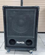 unieke set RAMSA basboxen 15 inch + RAMSA topkasten, Gebruikt, Overige typen, 120 watt of meer, Ophalen