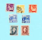 Postzegels Nederlands Indië ( 7 zegels), Nederlands-Indië, Verzenden, Gestempeld