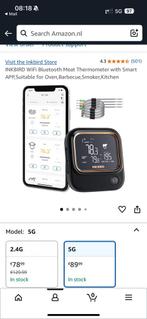 Inkbird ibt-26s 5g vleesthermometer, Tuin en Terras, Barbecue-accessoires, Ophalen of Verzenden, Zo goed als nieuw