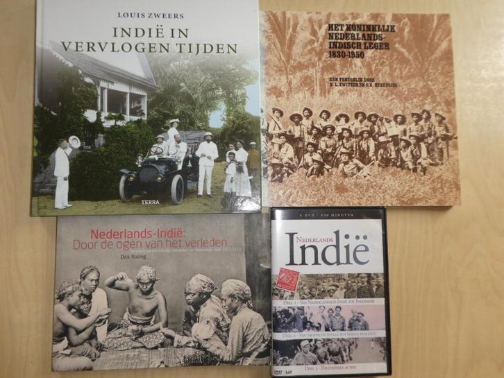 Nederlands Indië - 4 boeken + 6 dvd's, Boeken, Geschiedenis | Vaderland, 20e eeuw of later, Ophalen of Verzenden