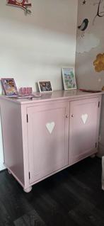 Brocante Commode kast meidenkast  tv meubel, Huis en Inrichting, Kasten | Kledingkasten, Ophalen, 100 tot 150 cm, Met hangruimte