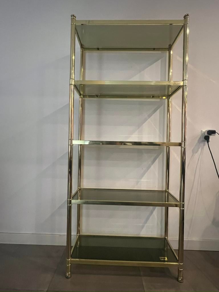 MOREX VINTAGE MID CENTURY JAREN 50 / 60 VERGULD MESSING KAST, Ophalen of Verzenden, Zo goed als nieuw