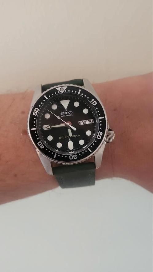 Seiko SKX013, Sieraden, Tassen en Uiterlijk, Horloges | Heren, Zo goed als nieuw, Seiko, Staal, Staal, Ophalen of Verzenden